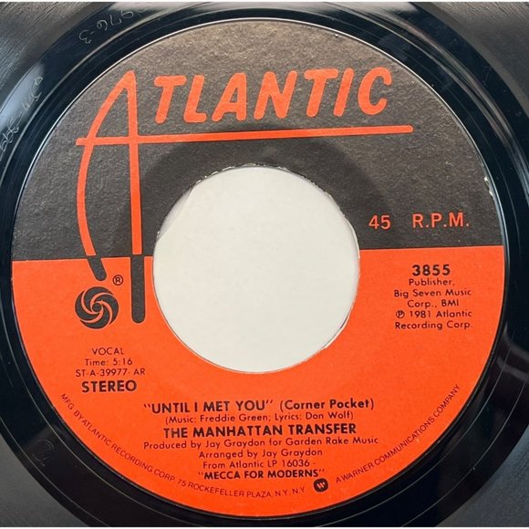 The Manhattan Transfer 45 Lot Body and Soul / Smile Again / Twilight Zone - Picture 7 of 9